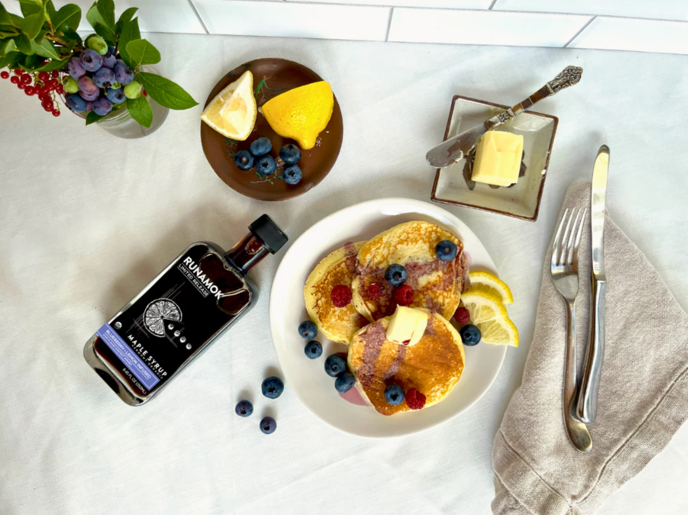 Blueberry + Lemon Infused Maple Syrup - Image 3